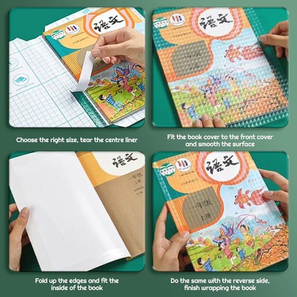 10353 A4 Transparent (47 x 37cm) Book Covers, Reusable Book Covers Waterproof (10 pcs)