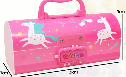 35318-C Transformers Theme Suitcase Pencil Case with Combination Password Lock Double Sided Compass Box