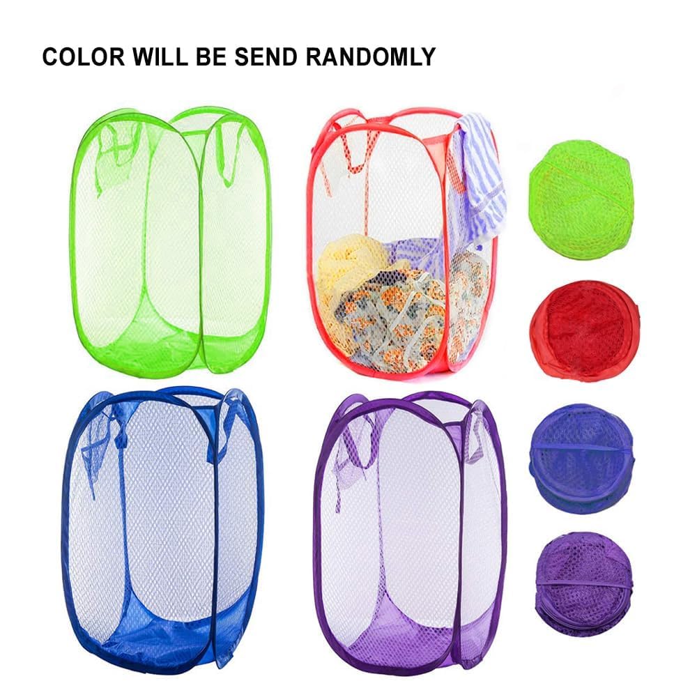 20561 Mesh Laundry Basket| Portable Laundry Bag With Handles |Netted Lightweight Laundry Bag for Home {Multicolor}