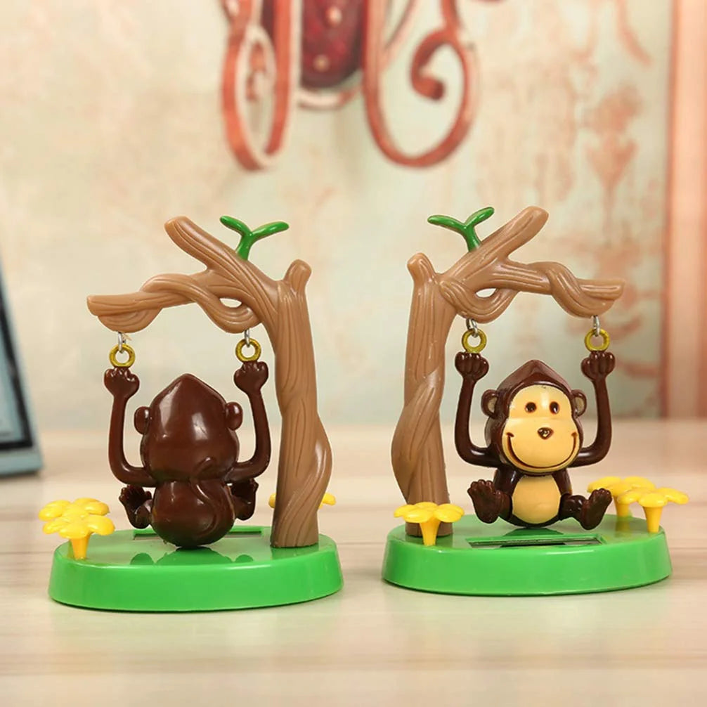 10273 Solar Powered Dancing Toy Swinging Monkey Bobbleheads Shaking Car Dashboard Ornament for car Interior Decorations Ornament Gift