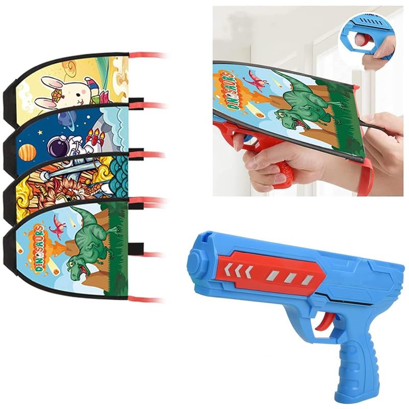 82276 Kite Launcher Toys, Kites for Children Kids with Catapult Gun, Funny Beach Kite Toy Outdoor Toys