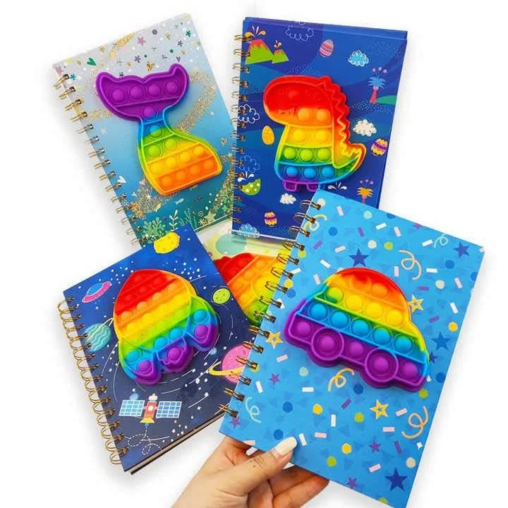 05551 Pop it game spiral diary notebook
