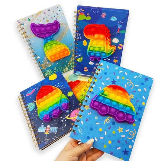 05551 Pop it game spiral diary notebook
