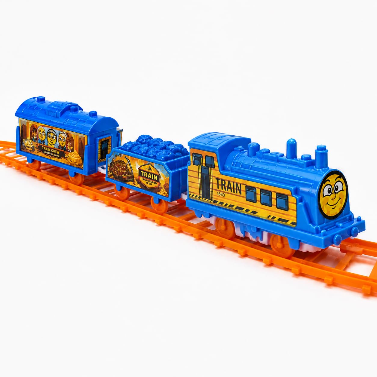 ZY-877-33 Battery Operated Train Set for Kids with Track | Electric Motorized Toy Train | Toy Train with Track Set for Boys Girls | Train Track Set for Kids Indoor Gift