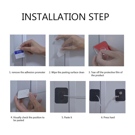 10817 Refrigerator Lock Freezer Door Lock Cabinet Lock (Black)