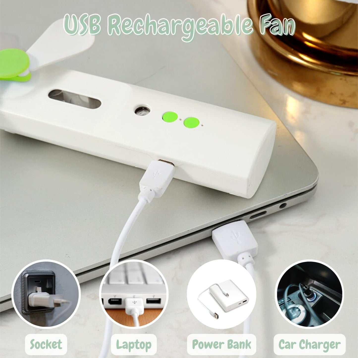 F-02 Portable 2 IN 1 Water Spray Mist Fan Electric Usb Rechargeable Handheld Mini Fan Cooling Air Conditioner Humidifier For Outdoor