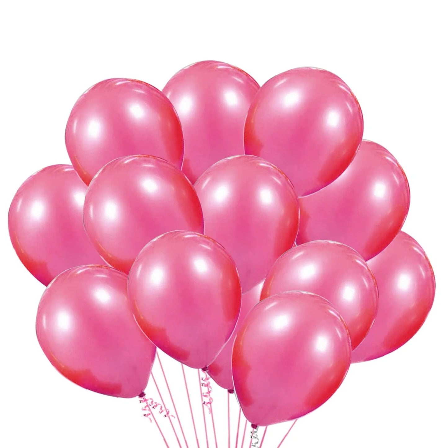 2086 (50 pcs) pink Metallic Balloons