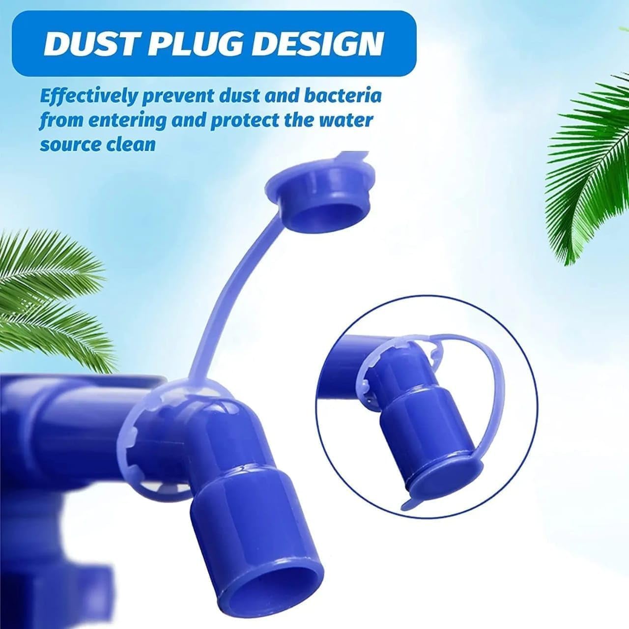 20715  Drinking Water Pump Dispenser for 20 to 25 Litre Bottles | Hand Press Plastic Water Can Pump for Home Office Camping | Easy Fit Vacuum Action Water Dispenser