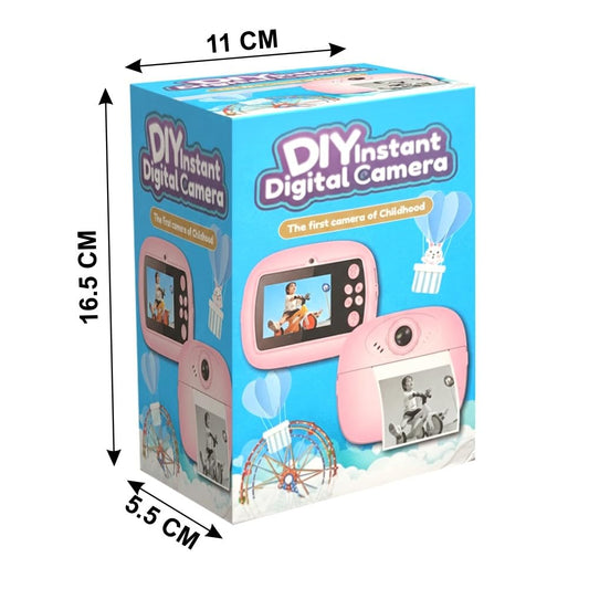 20587 Kids Instant Print Camera for Children | DIY Thermal Printing Digital Camera with Color Pens & Paper Rolls