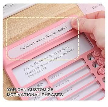 618 Habit Tracker Daily Planner Board for Kids & Adults | Reusable To-Do List Chore Chart with 15 Detachable Cards, Weekly Record & Motivation Paper