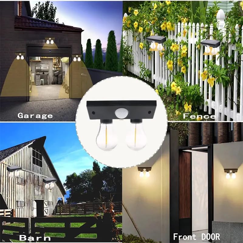 YT-819 {2W} Solar Step Outdoor Waterproof, Deck Lights, Fence Stair Lights, Solar Wall Lamp, Garden Lights, Pathway Lights, Warm White, Auto On/Off