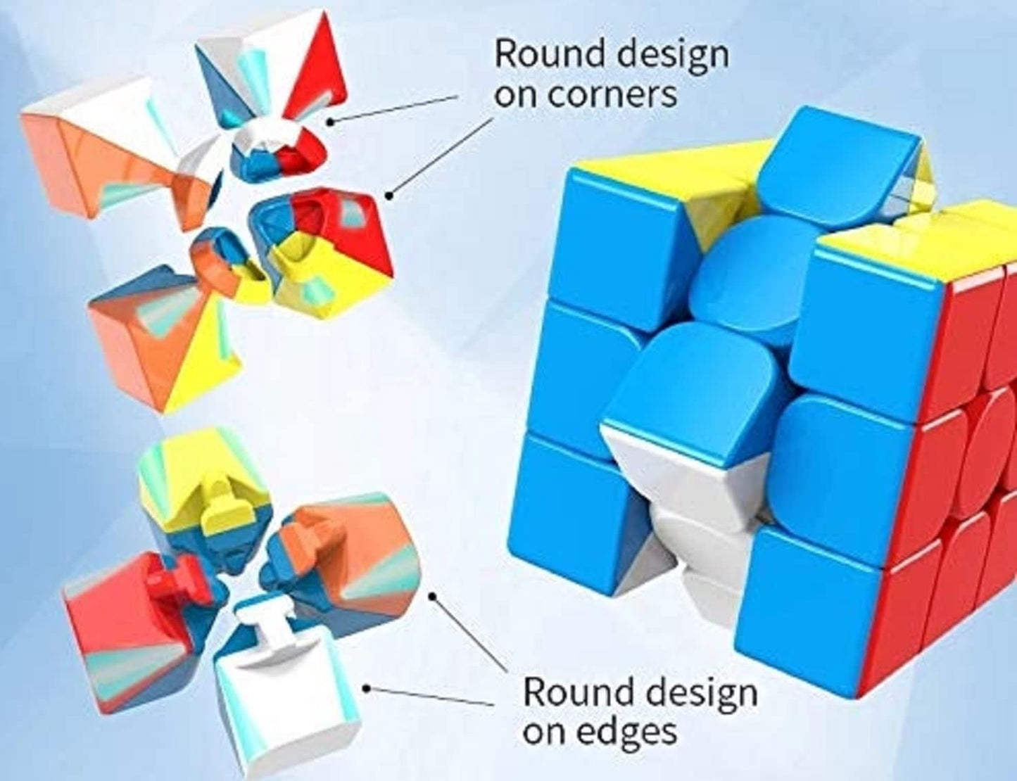 20327 High Speed Puzzle Game Square Cube 3X3 for Kids and Adults