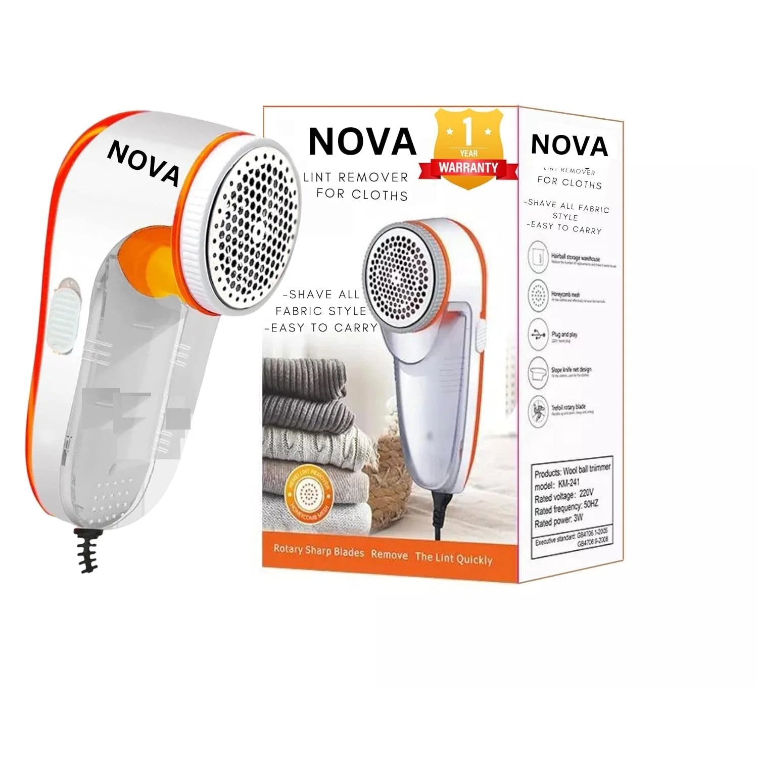 8084 NOVA Lint Remover for Clothes