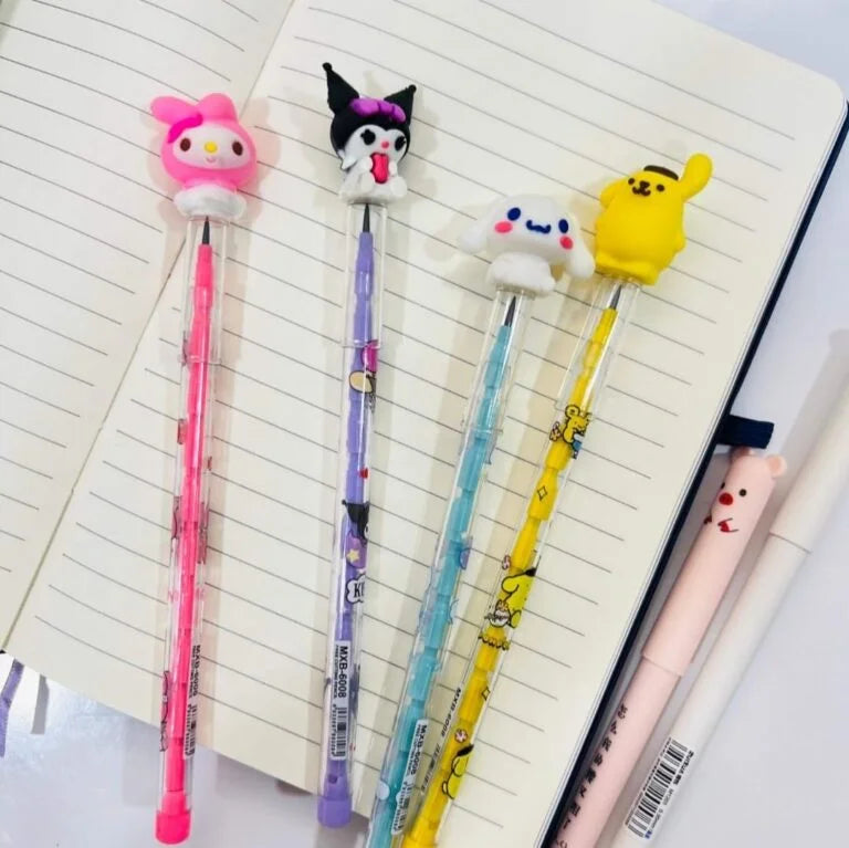 3052 (12pcs)Dhakka Pencil For Kids Cartoon