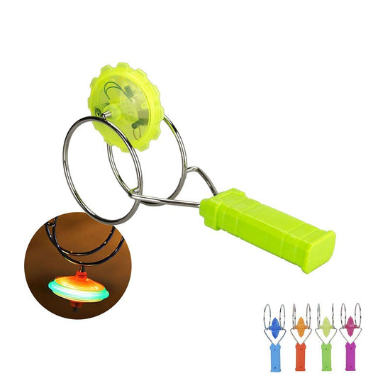20402 Magnetic Gyro Wheel Light-Up Yoyo Rail Twirler Musical Rainbow Spinning Toy