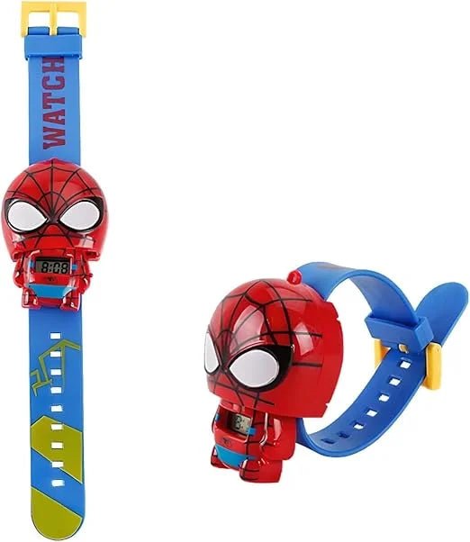 7055 Kids face change Cartoon Wrist Watches Toy for Boys