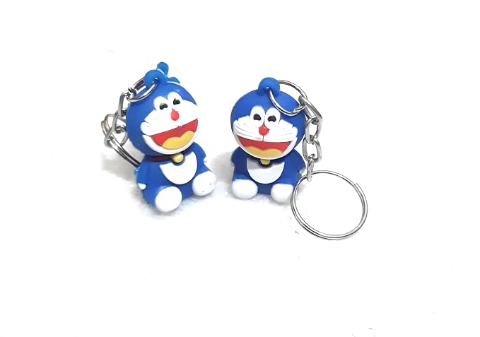 20881 {Pack of 12 } Doramon Cartoon Key Chain Set For Kids Boys Girls Keychain Birthday Return Gifts