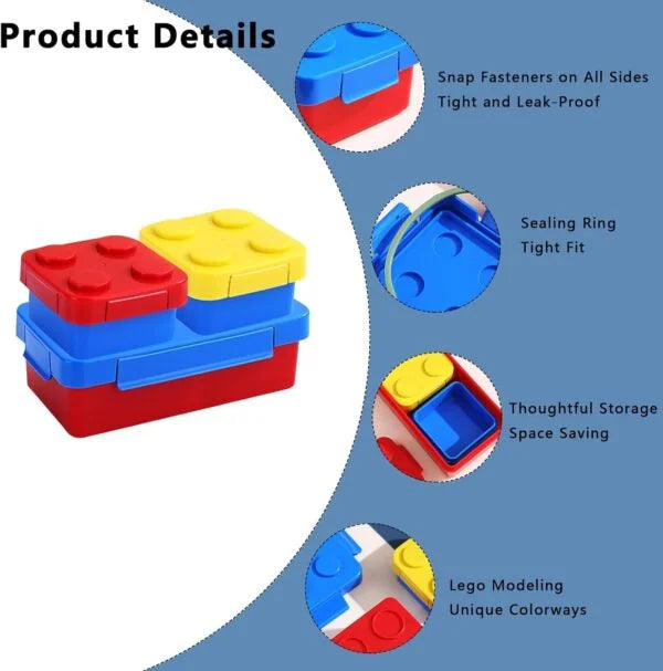 10683 Lunch Box for Children, Lunch Box with Compartments, 1150 ml, Lunch Box, Leak-Proof Lunch Box for Schools, Picnics and Parks