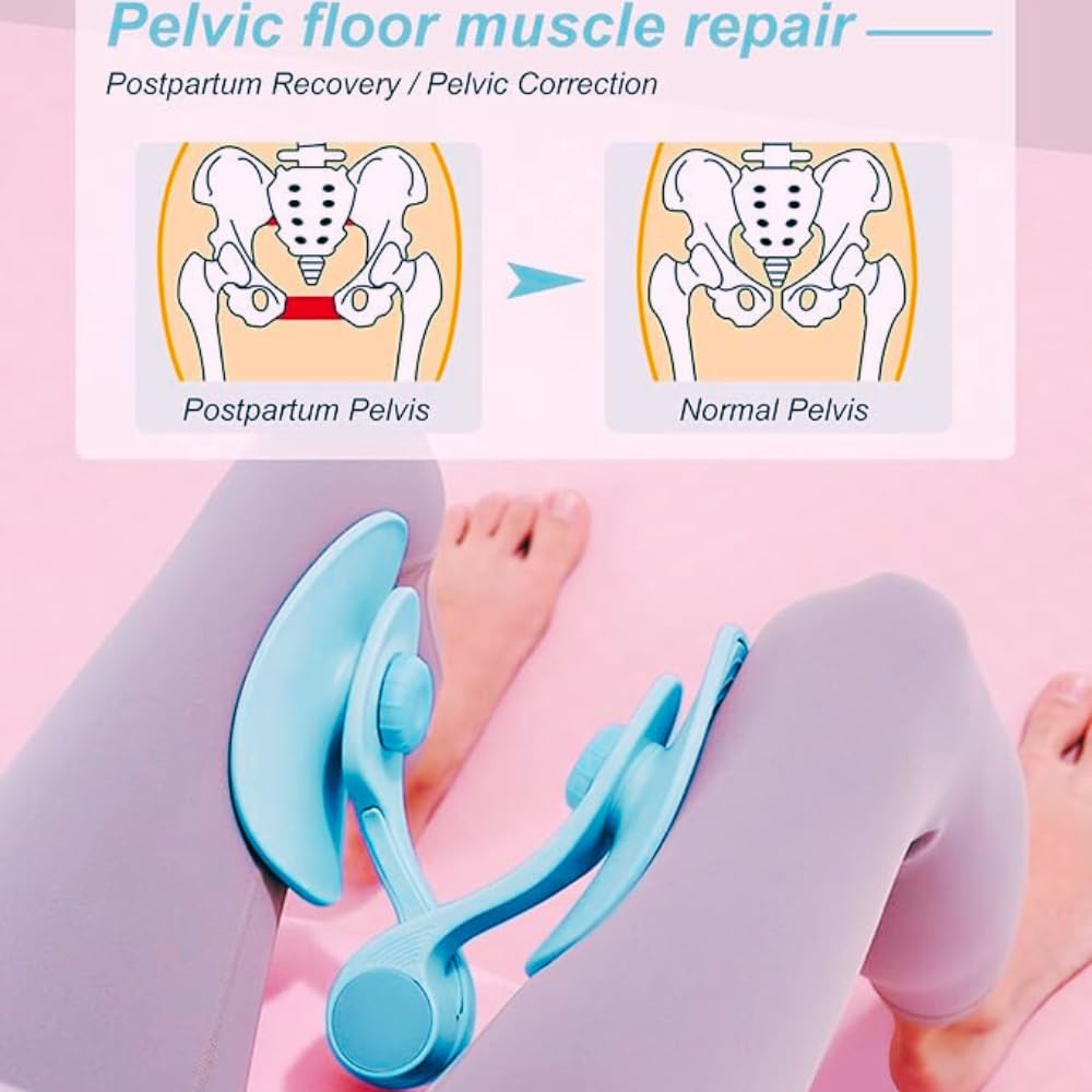 20167 Hip Trainer, Thigh Master, Pelvic Floor Strengthening Device Men/Women, Kegel Trainer for Postpartum Rehabilitation {Random Color}