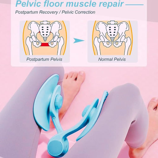 20167 Hip Trainer, Thigh Master, Pelvic Floor Strengthening Device Men/Women, Kegel Trainer for Postpartum Rehabilitation {Random Color}
