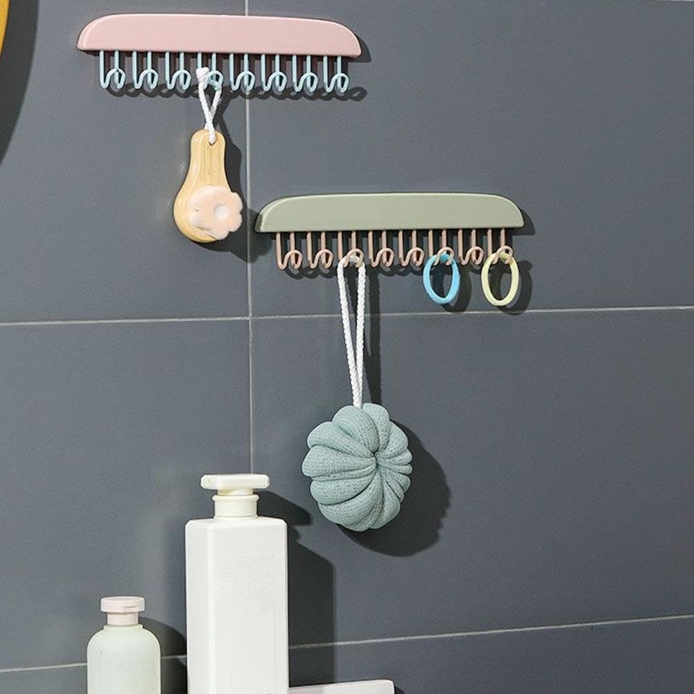 20554 Hanger for Closet, Multifunctional Belt, Tie and Bra Holder, Space Saving Wardrobe Organizer, Compact Storage Design, Multi Color