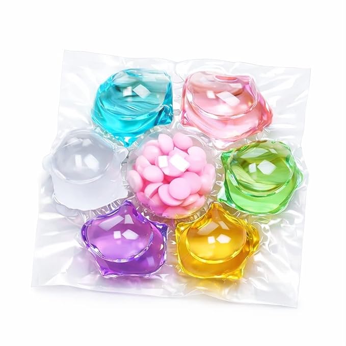 21070 30 PODS  Dissolvable Magic Laundry Pods | Tough Stain Fighter for Top & Front Load Machines | Floral Aroma | Eco-Friendly | 1 Pod = 1 Wash for 5–7 kg Loads (30)