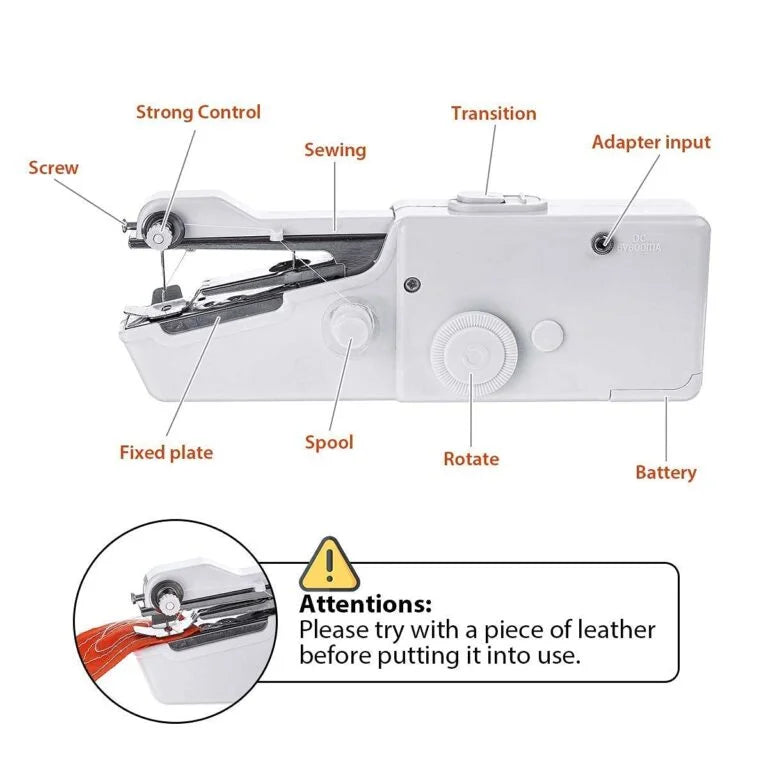 10479 Handy Stitch Handheld Sewing Machine For Emergency Stitching | Mini Hand Sewing Machine Stapler Style | Silai Machine