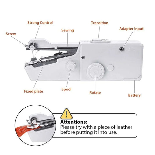 10479 Handy Stitch Handheld Sewing Machine For Emergency Stitching | Mini Hand Sewing Machine Stapler Style | Silai Machine