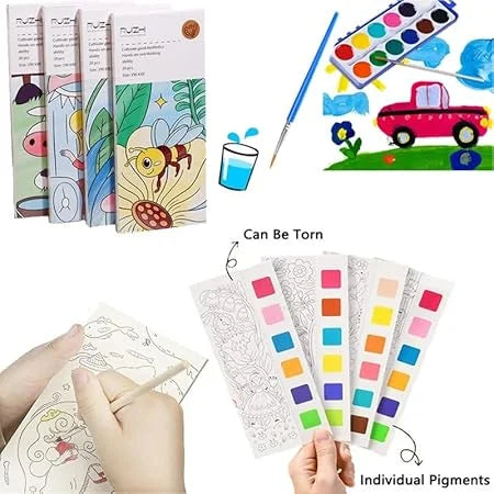 8522 12 pages per book water colouring book