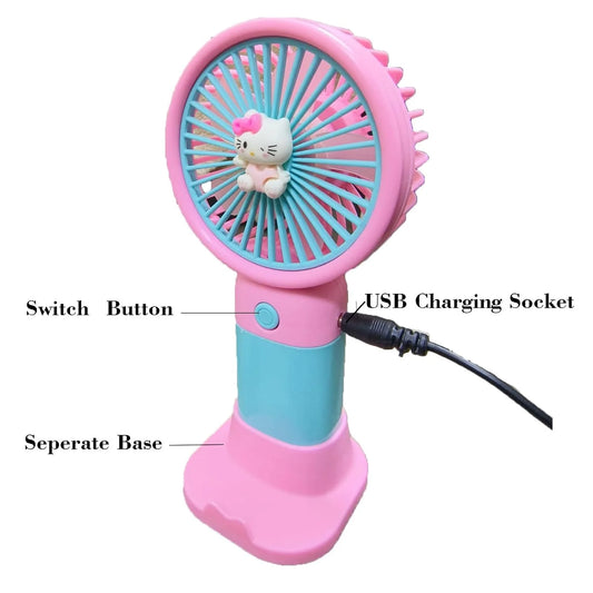 20091 Portable Mini Fan – Rechargeable Hand Fan, Handheld fan, Lightweight Design {Random Color}