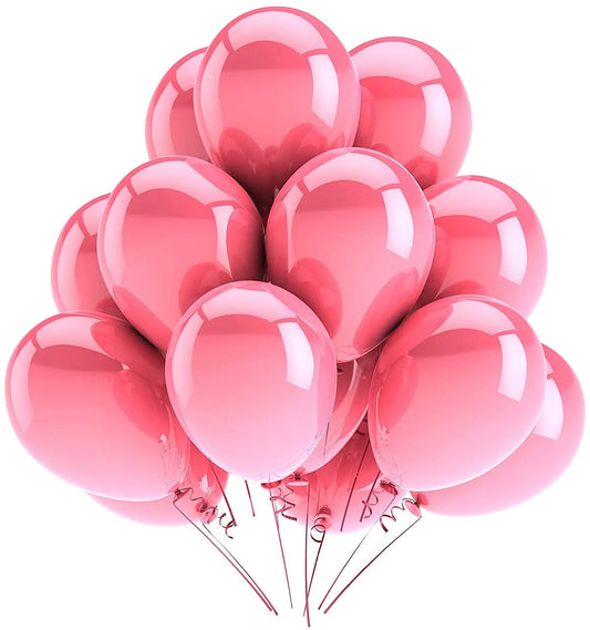 2086 (50 pcs) pink Metallic Balloons