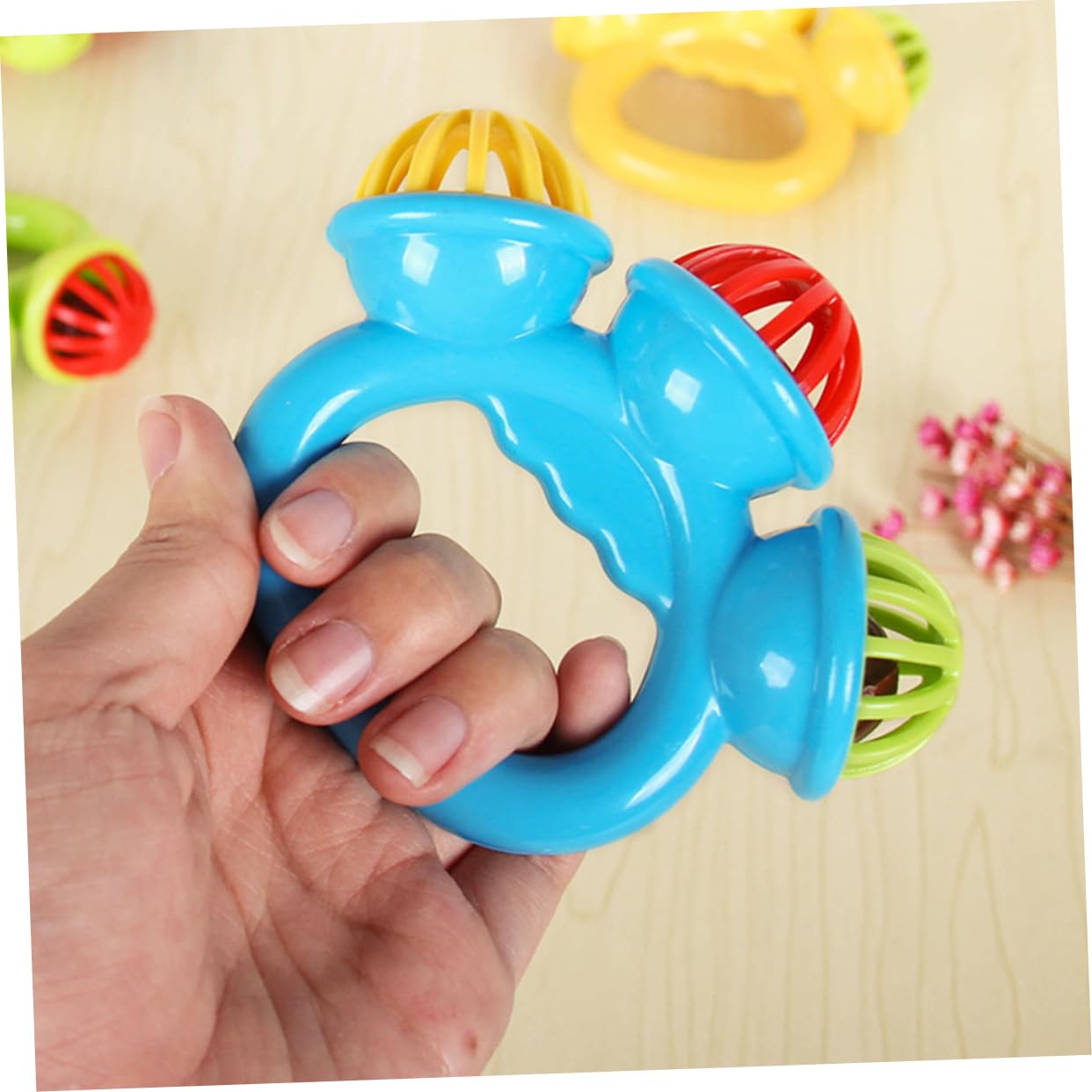 11365 {12 Pcs} Rattle set Colourful Attractive Music Sound Toy