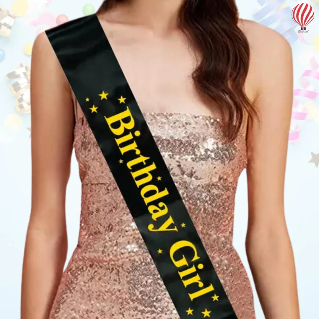 11192 Confidence Birthday Girl Sash Decoration Items Best Gift Item for Girls Brand: Confidence {Random Colour}