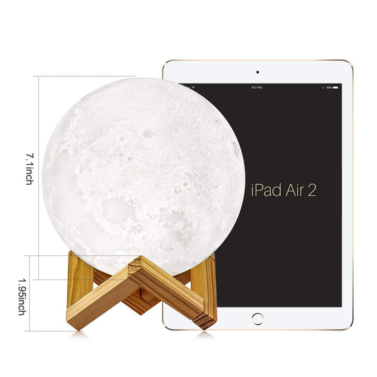 11201 3D Moon Night Lamp for Home Decorative Fancy Night Lamps for Bedroom Lights for Adults and Kids Home Room Beautiful Indoor Lighting