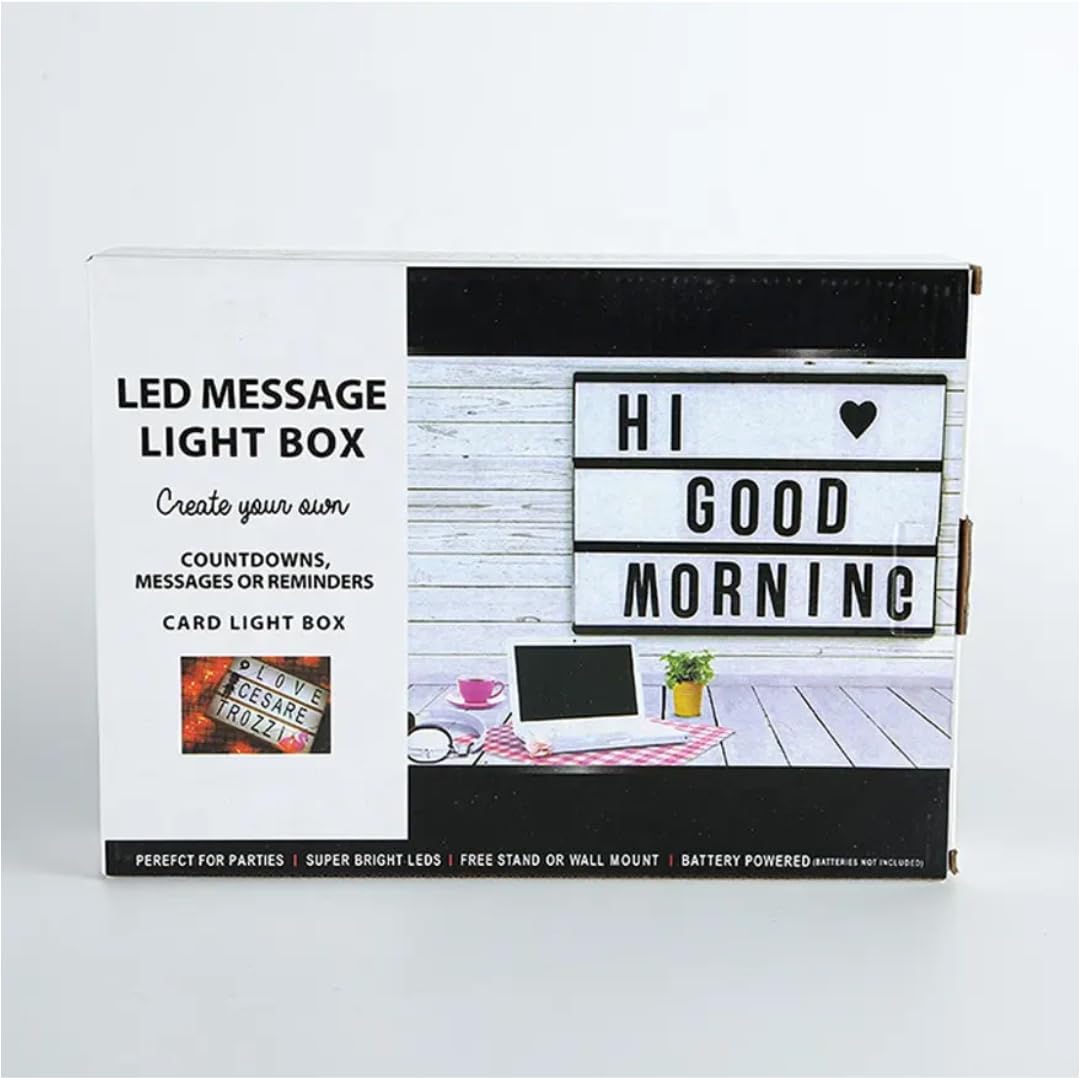 21080 Chronos Cinematic Light Box -USB or Battery Operated - Black (Black, A4)