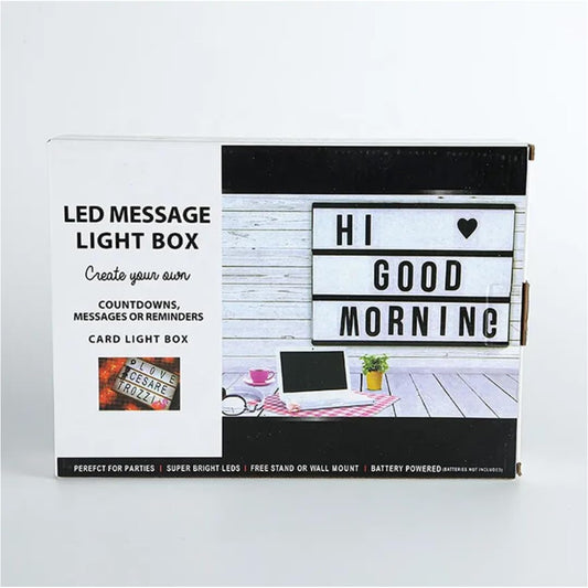 21080 Chronos Cinematic Light Box -USB or Battery Operated - Black (Black, A4)