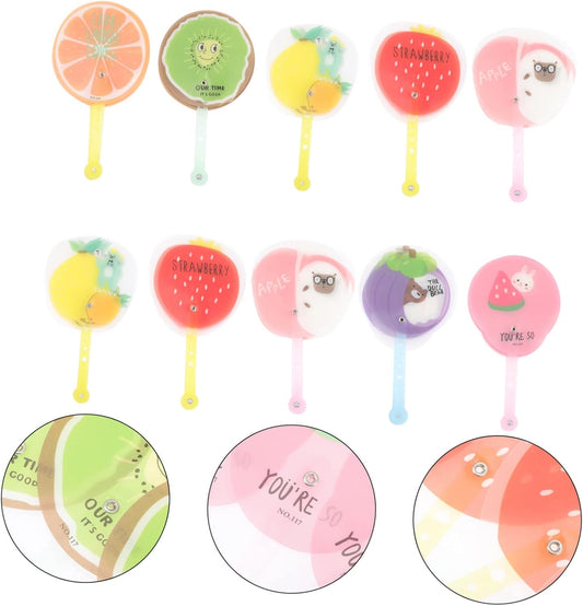 20201 Fruit Fans Decorative Fan Fruit Hand Fan Summer Hand Fan Cartoon Summer Fan Children's Hand Fan Small Folding Fan