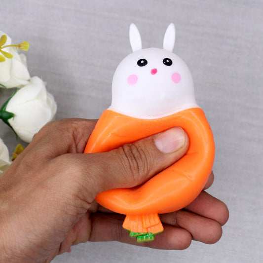 8056 (10 pcs) Squueze Pop Up Carrot Toy