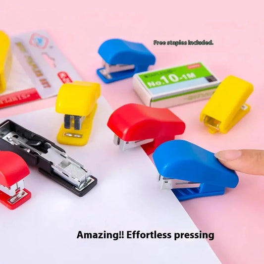10784 Mini Stapler Set Sheet Pack of 20 | No.10 Staplers with Free Staple Pins | Colorful Small Staplers for Students, Office & Home Use