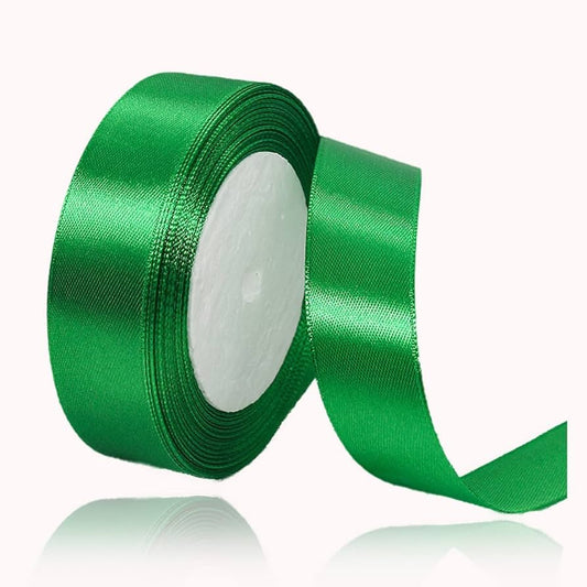 20186 ( 5 pcs ) 1 inch green Satten Ribbon