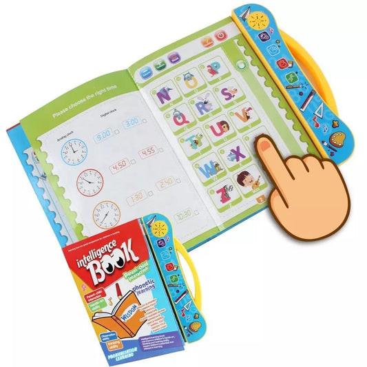 3101  Intelligence Book English Letters & Words Learning Sound Book, Fun Educational Toys, Activities with Numbers, Shapes, Animals Phonetic Learning Book