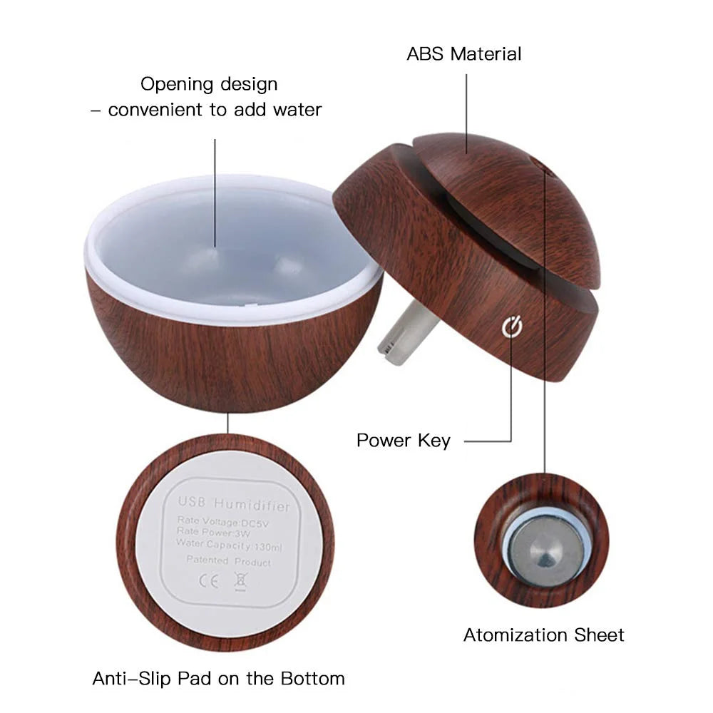 10052 LED Ultrasonic Aroma Aromatherapy Humidifier