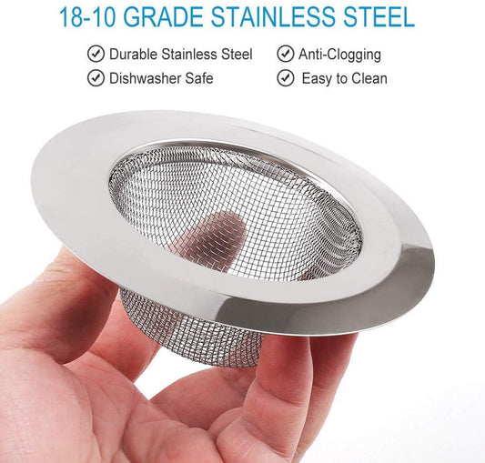 11207 Stainless Steel Sink Strainer Kitchen Drain Basin Basket Filter Stopper Drainer/Jali
