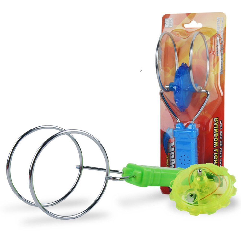 20402 Magnetic Gyro Wheel Light-Up Yoyo Rail Twirler Musical Rainbow Spinning Toy