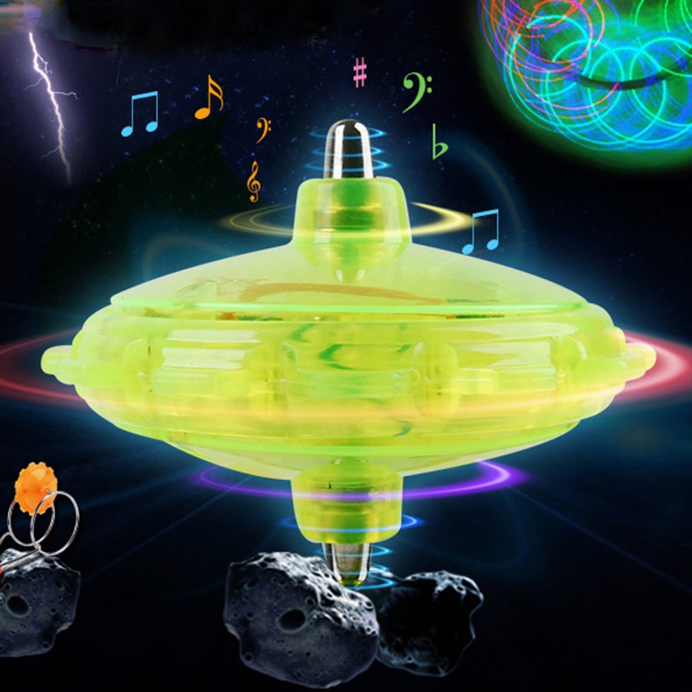 20402 Magnetic Gyro Wheel Light-Up Yoyo Rail Twirler Musical Rainbow Spinning Toy