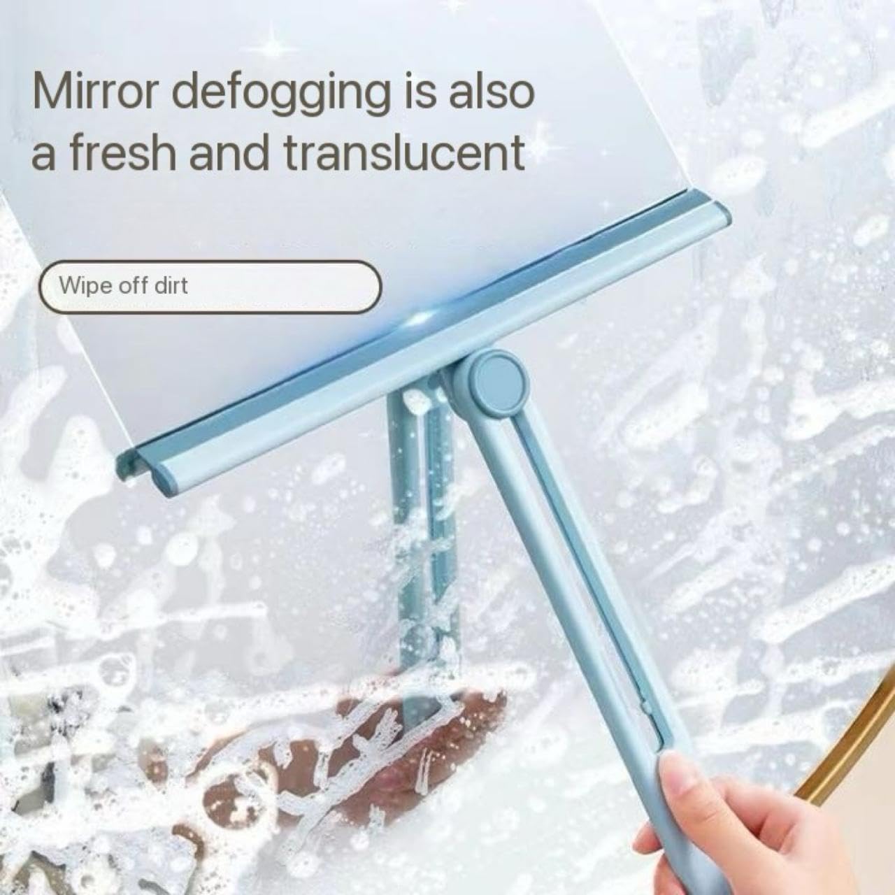 10505 Foldable 360° Rotatable Window Wiper, Squeegee Silicone Cleaner Tool Suitable for Tile, Walls, Mirror