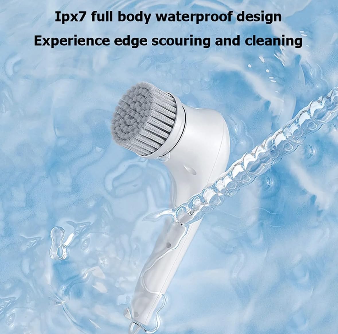 20134 Electric 5 in 1 Spin Scrubber, Handheld Portable Electric Spin Cleaning Brush for Multi-Use Multipurpose Dish, Pots, Wall, Kitchen, Shoe, Car, Surfaces.