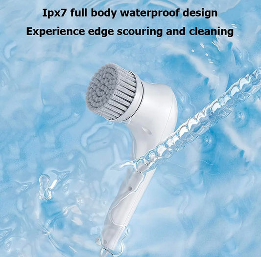 20134 Electric 5 in 1 Spin Scrubber, Handheld Portable Electric Spin Cleaning Brush for Multi-Use Multipurpose Dish, Pots, Wall, Kitchen, Shoe, Car, Surfaces.
