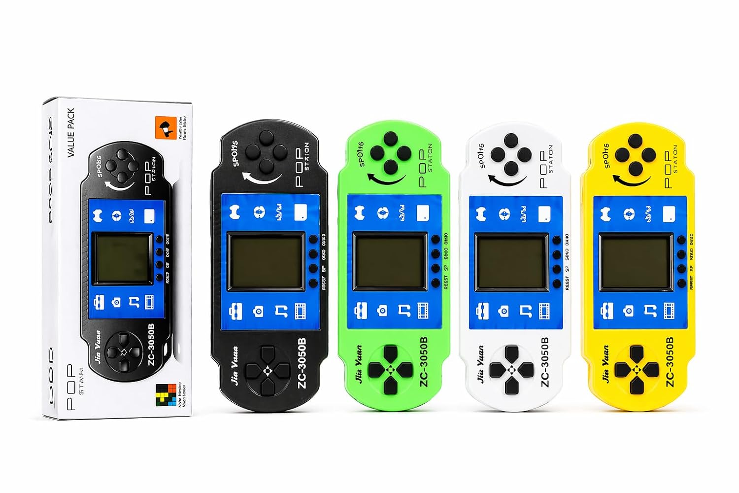 JK-3050B Station Video Game| Portable Pocket Brick Game Handheld Retro Game Control for Kids Boys Girls Birthday Return Gift