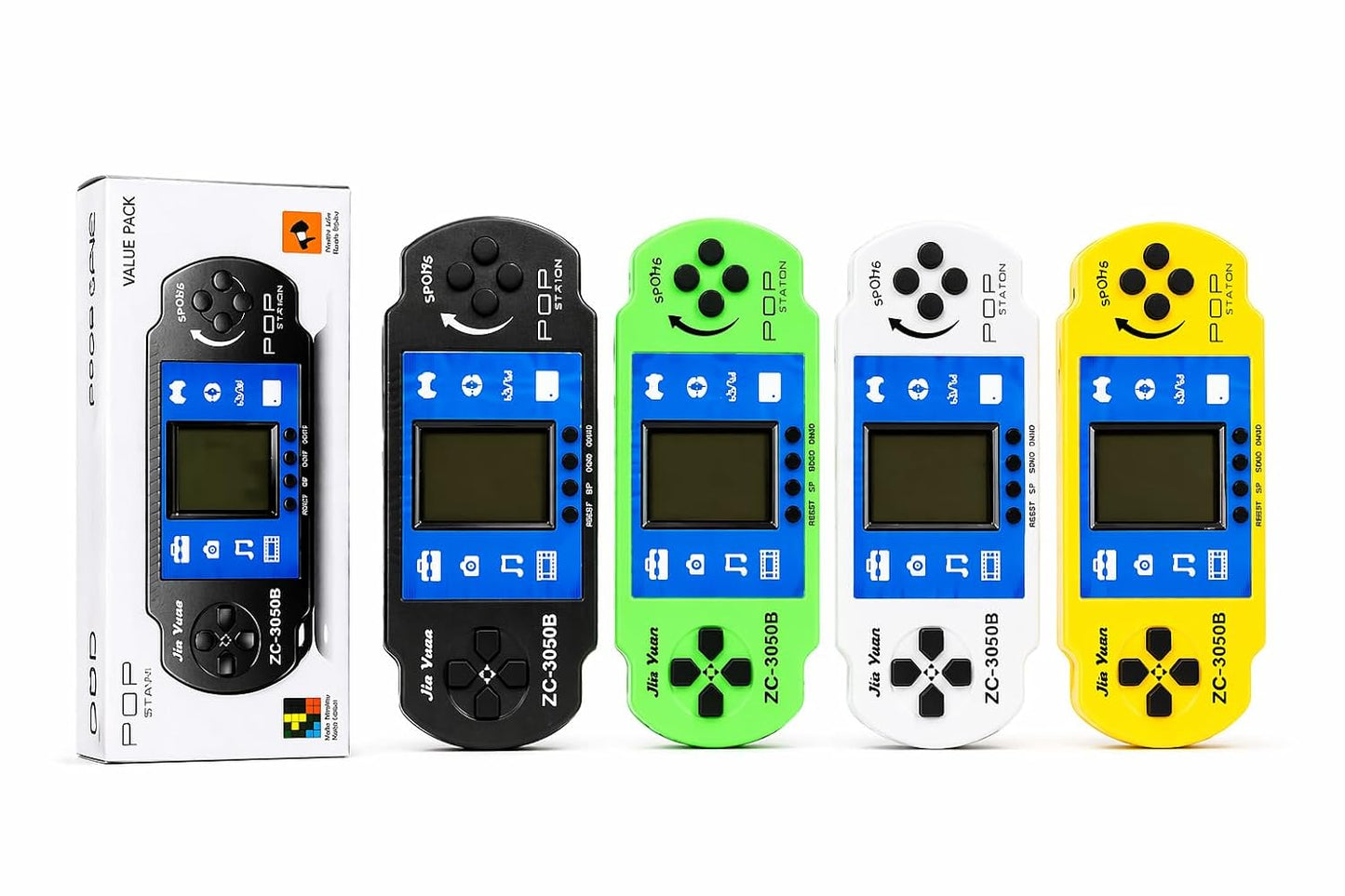 JK-3050B Station Video Game| Portable Pocket Brick Game Handheld Retro Game Control for Kids Boys Girls Birthday Return Gift